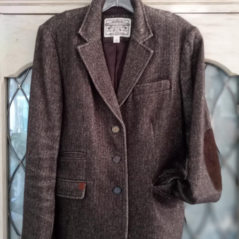 Brown harringbone custom Blazer
